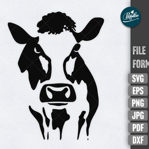 Cow SVG, instant download, farm life svg vector files for silhouette and cricut plotter, cow clipart