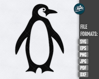 Penguin SVG Cut file Penguin Plotterfile for Cricut and Silhouette Penguin Clipart animal instant download