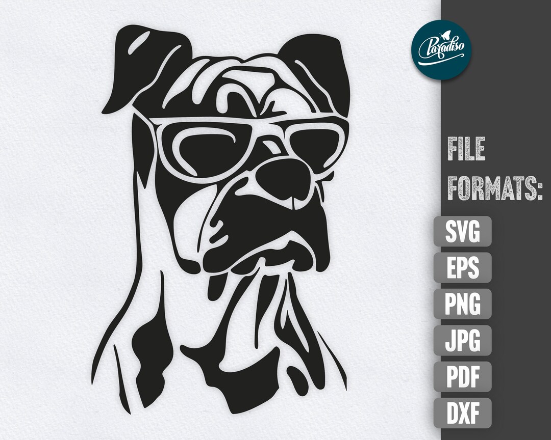Dog SVG Dog Face SVG Dog Sunglasses Svg Dog Cut File for Cricut and ...