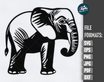 Elephant SVG, Baby Elephant SVG, instant download elephant cut file for cricut, joung elephant SVG, elephant clipart