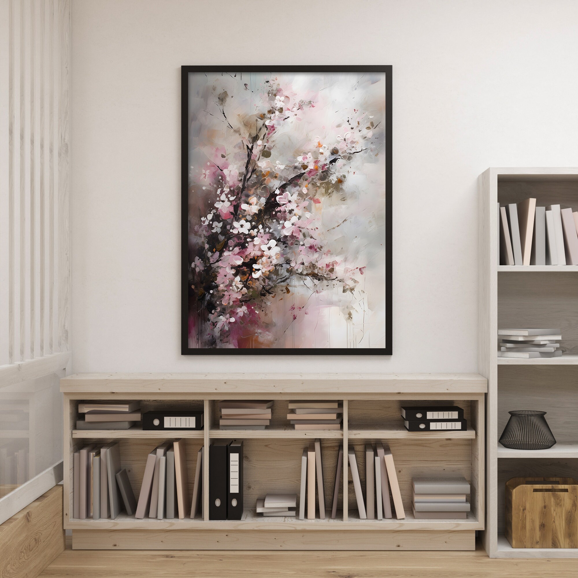 Abstract Cherry Blossom Painting | Wall Art | Floral | Flower ...