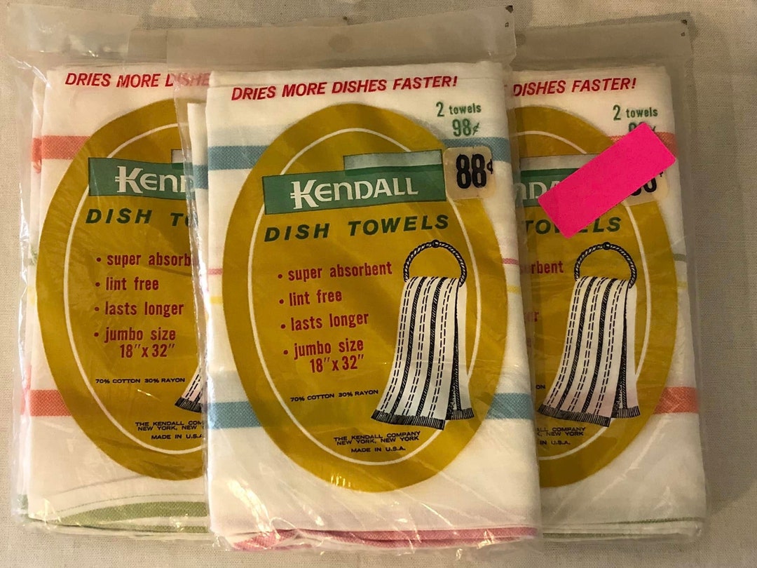 Set of 3 NIP Vintage Kendall Dish Towels Etsy