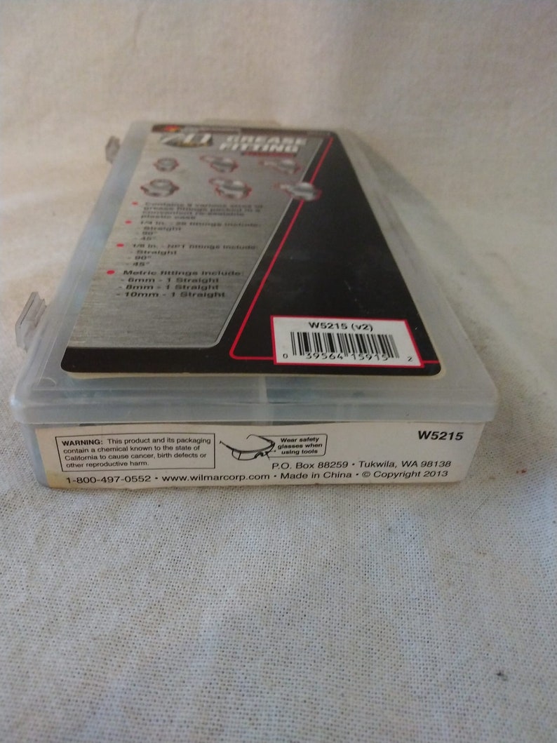 NIB 70pc Automotive Grease Fitting Assortment W5215 afbeelding 3