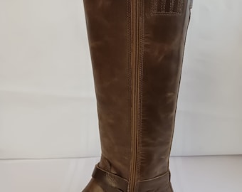 NIB Size 8.5 Matisse Britain Saddle Knee High Women&#39;s Leather Boots
