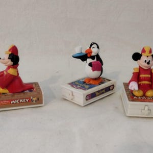 LOT OF 3 – 1998 McDonald&#39;s Happy Meal Disney Video Favorites Train Cars