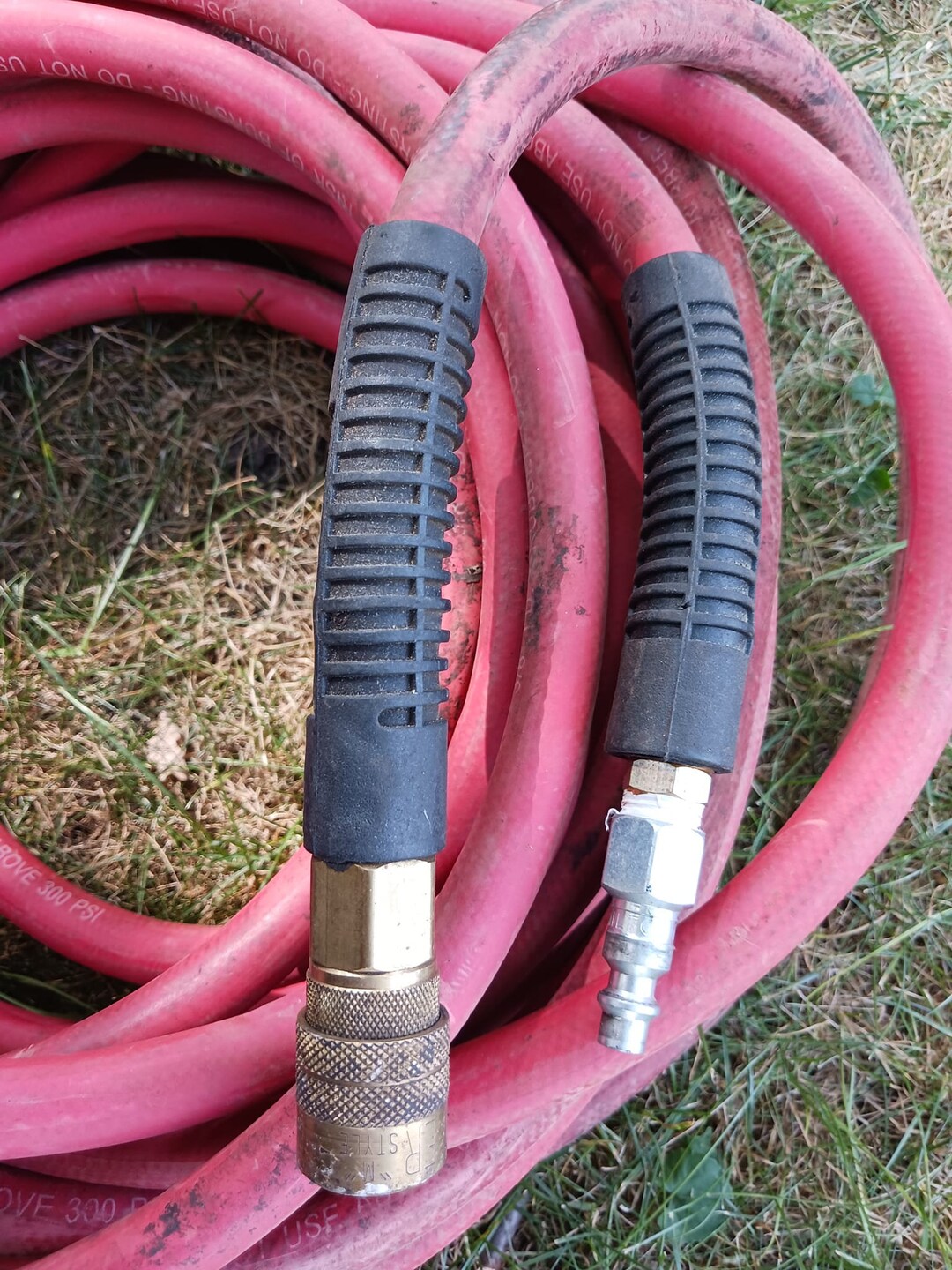 3/8 I.D. X 50' Air Compressor Hose W/fittings Etsy