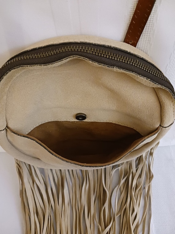 Patricia Nash Italian Leather Fringe Purse - image 7