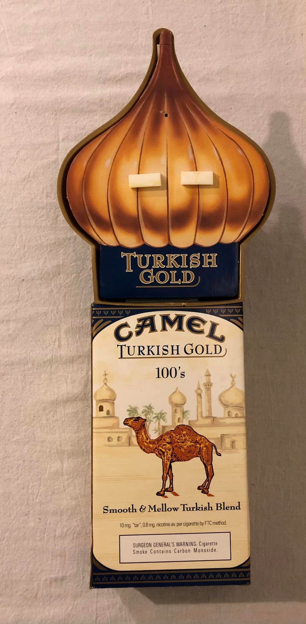 Vintage 2000 Camel Turkish Gold 100's Cardboard Advertising - Etsy