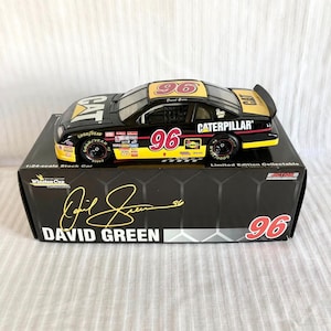 デビッド グリーン #96 キャタピラー 1997 モンテカルロ 1:24 ダイキャスト ストックカー ボックス付き