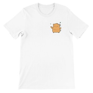 キュートなプレミアムユニセックスクルーネックTシャツ