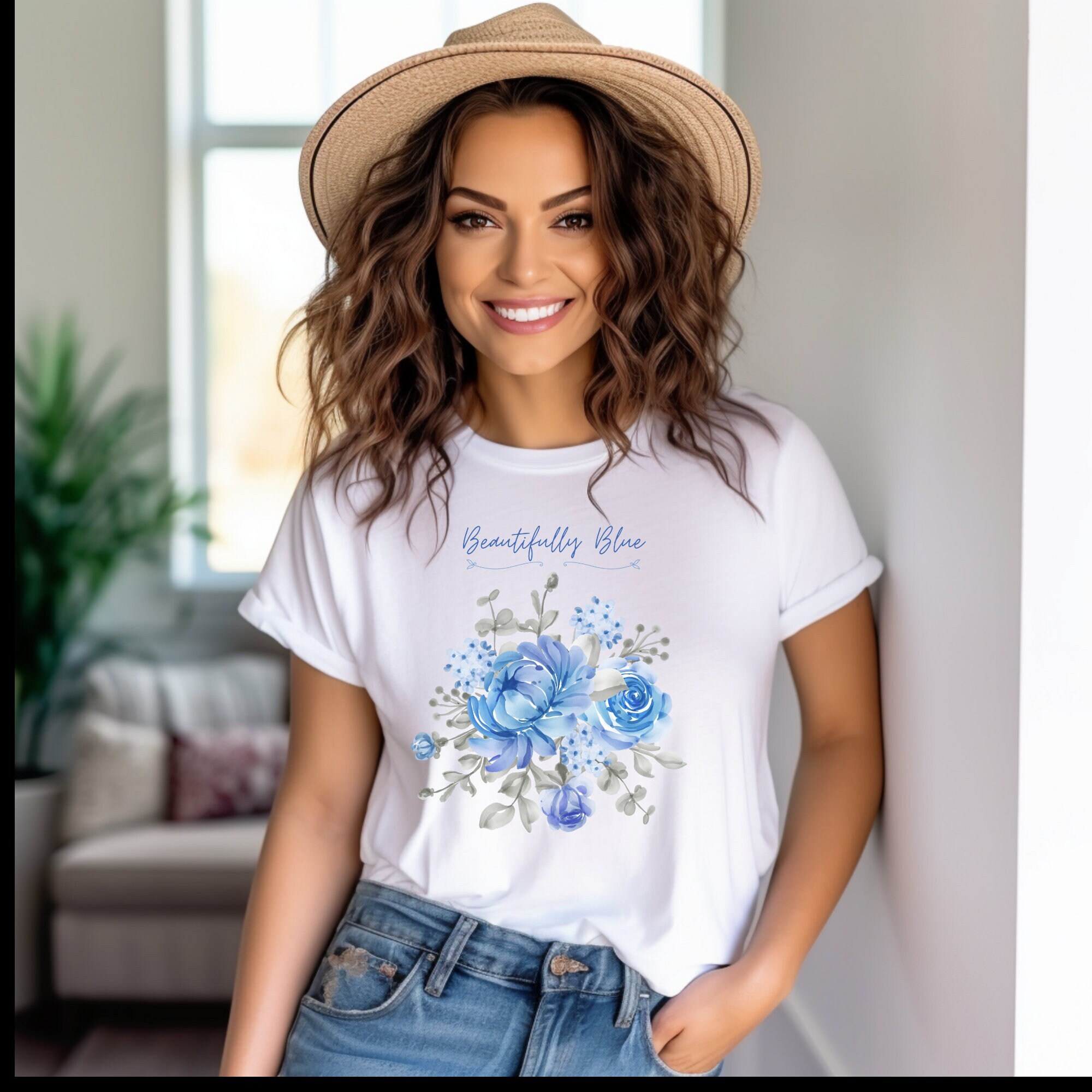 women flower print design' Women's T-Shirt