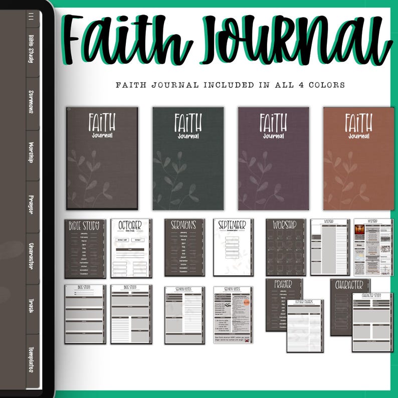 Digital Bible Journal: Faith Journaling System for Goodnotes, Noteful ...