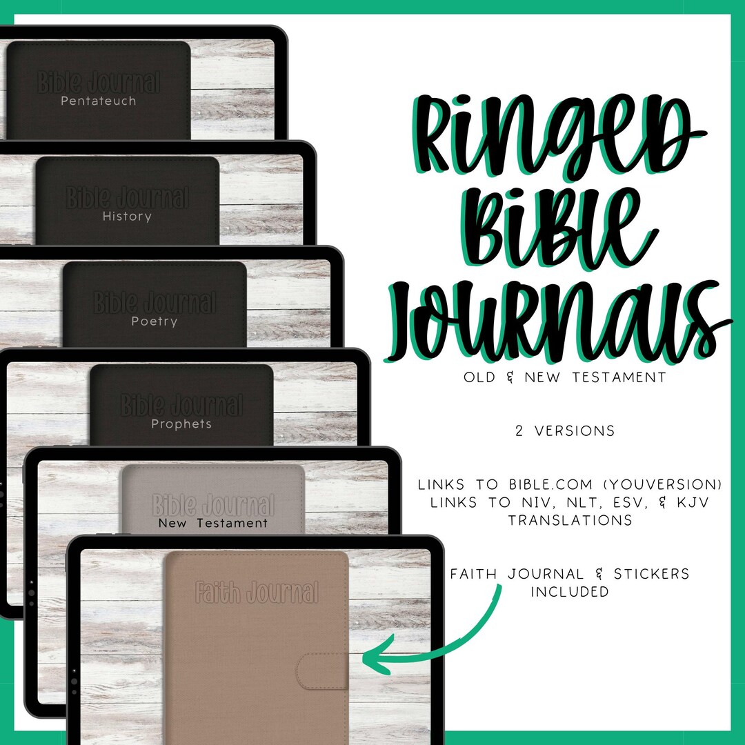 Digital Ringed Bible Journal | Christian Faith Study Journals - Etsy