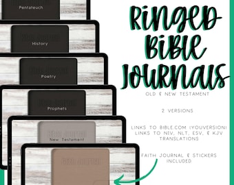Digital Ringed Bible Journal | Christian Faith Study Journals
