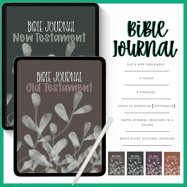 デジタル聖書ジャーナル：GoodNotes、Noteful 向け信仰ジャーナルシステム（PDF）