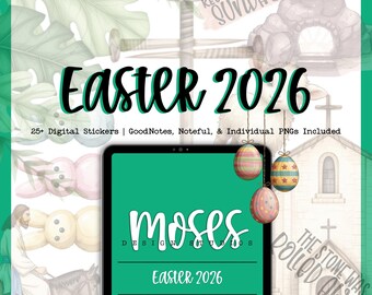 Christian Easter Digital Stickers | Faith Planner GoodNotes (Digital Download)