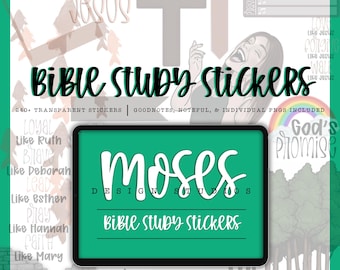 Faith Stickers: Bible Study, GoodNotes, Noteful (Digital Download)
