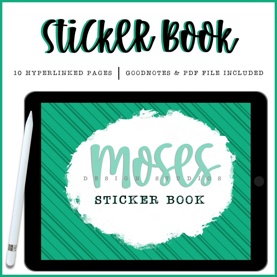 2023 Blank Sticker Book 10 Hyperlinked Pages Etsy