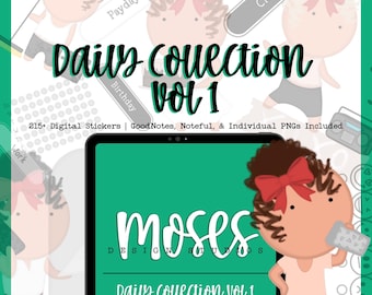 Everyday Digital Stickers | Daily Collection Vol 1 | Digital Planners & Journals | GoodNotes | Noteful