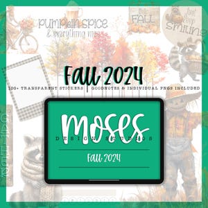 Herbst 2024 | 100+ Digitale Aufkleber | GoodNotes | Bekanntheit | ZoomNotes
