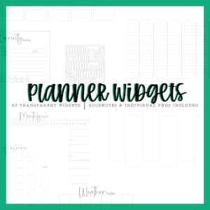 Widget Stickers for All Digital Planning Mark Up Apps