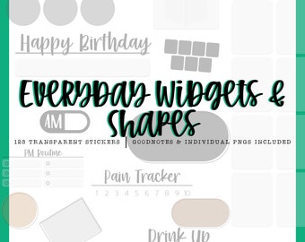 Widgets- 125 | Goodnotes | Xodo | Noteability | Zoomnotes