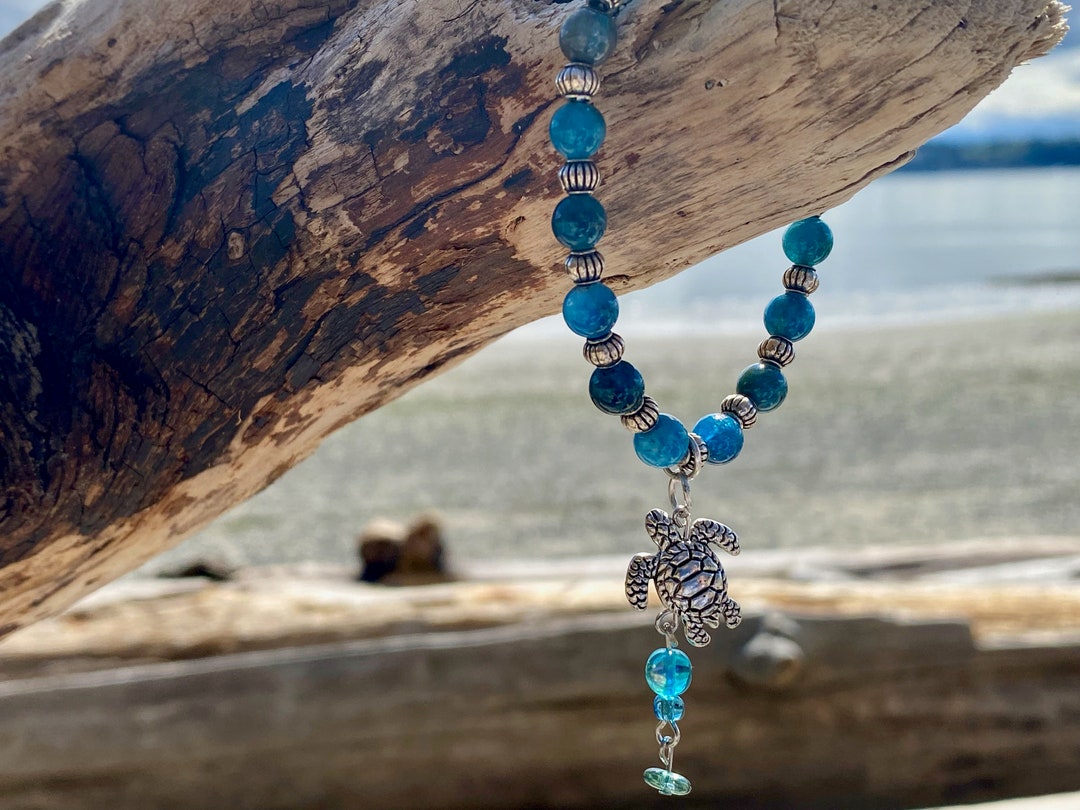 Sea Turtle Bracelet, Beach Lover Bracelet, Beach Jewelry, Beach Girl
