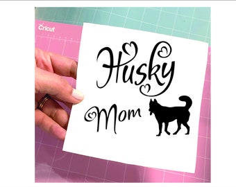 Husky Mom Decal Sticker