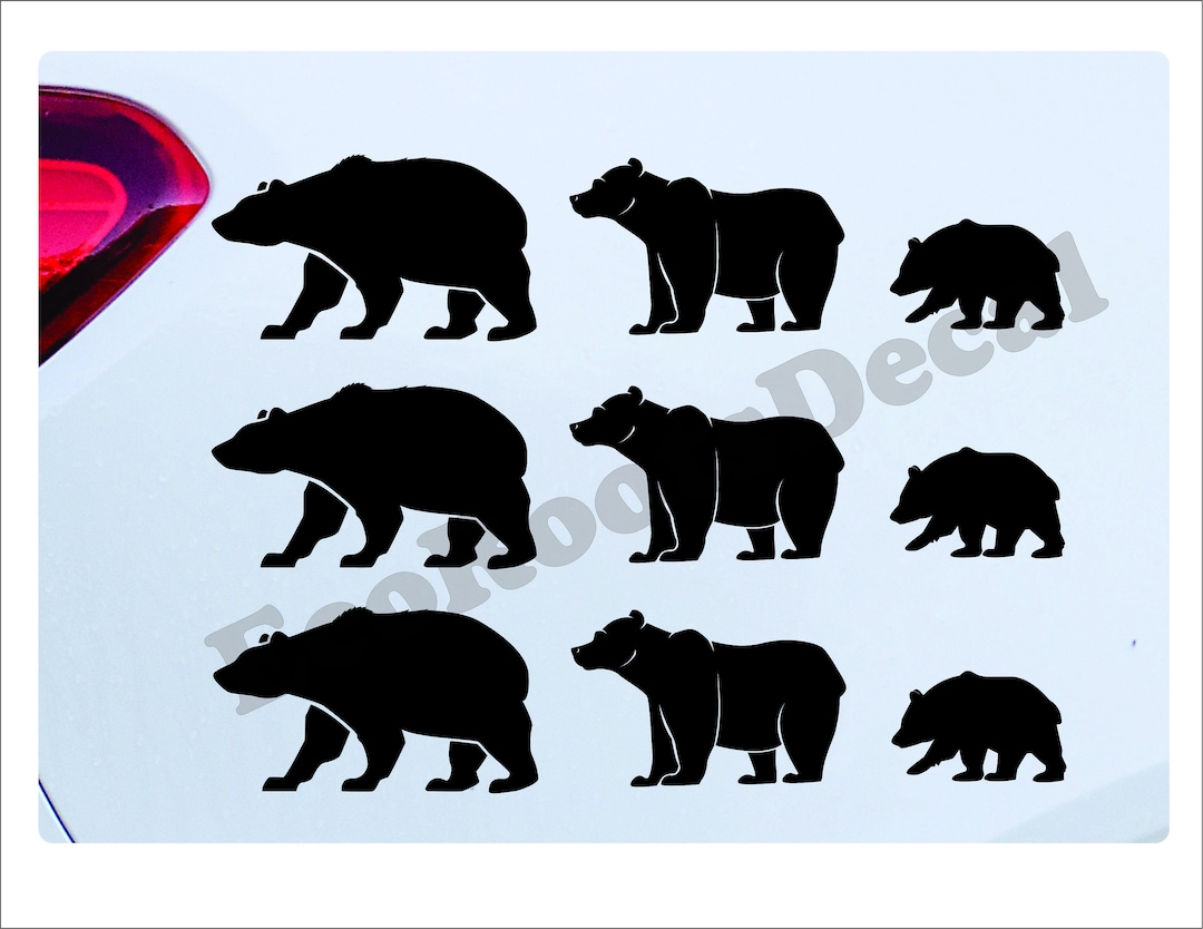 Bears Decal Bear Vinyl Stickers Decals Bears Stickers Bears Etsy