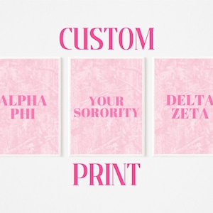Custom Sorority Print - 1 Wall Art - Digital Download
