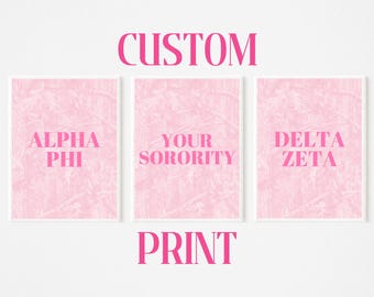 Custom Sorority Print - 1 Wall Art - Digital Download