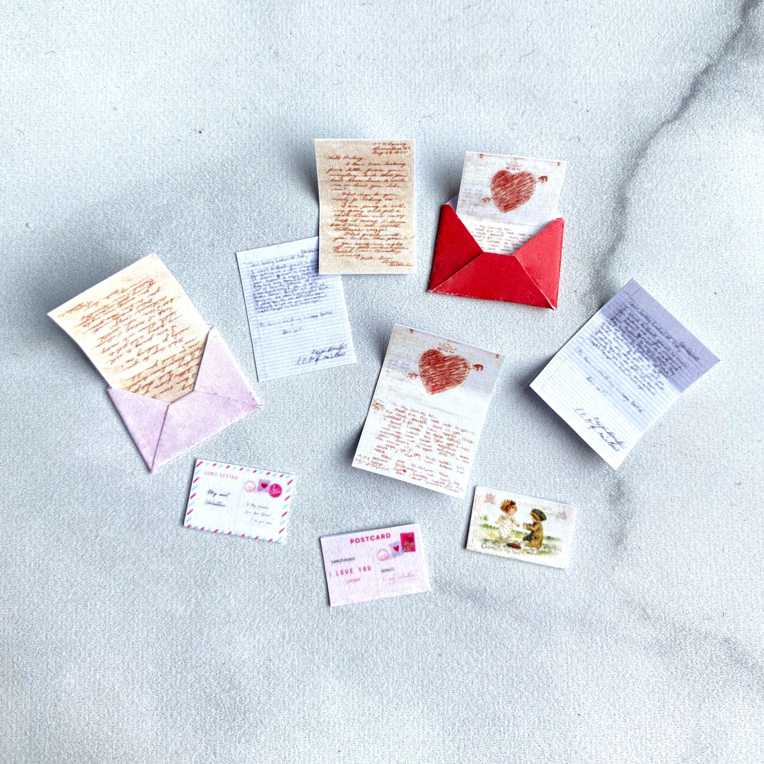 Miniature Valentine's Day Cards Miniature Valentines Love Letters ...