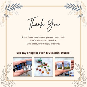 May include: Three sets of miniature photos, each set held in a hand. The first set is of miniature x-rays, the second set is of miniature food photos, and the third set is of miniature lighthouse photos.