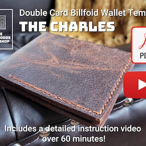 Mall för dubbelkortsplånbok: PDF-mönster och video