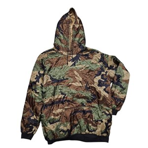Sudadera con capucha Perseverance Survival para hombre, talla XL, camuflaje verde, Woobie 100 Ripstop, ligera, estilo militar del ejército de EE. UU., de nailon, plegable.