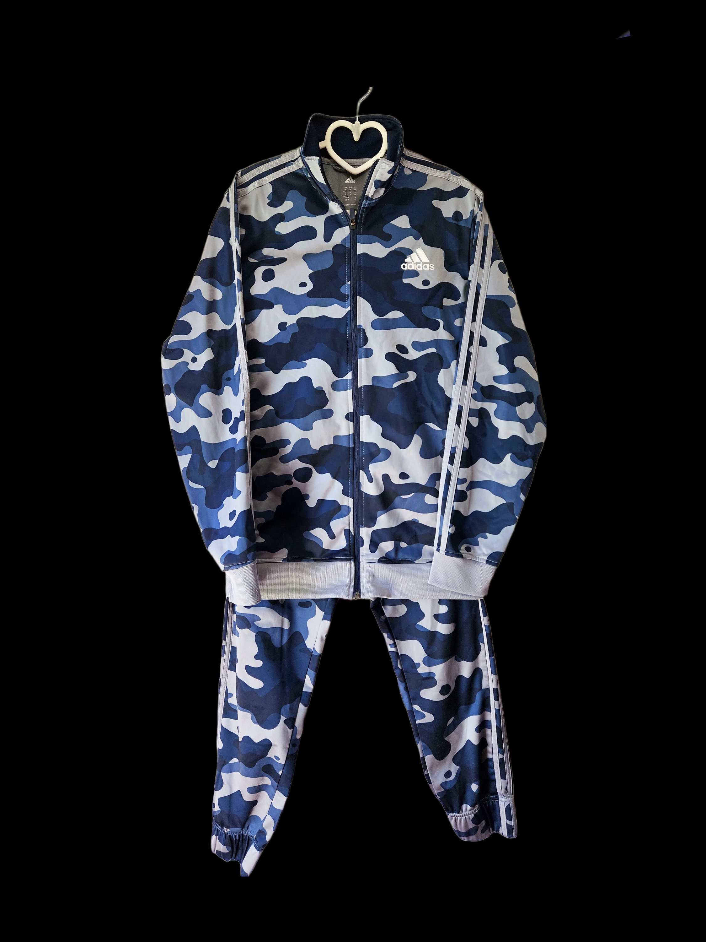 Adidas Firebird Tracksuit Military Blue Camo Pants jacket Superstar Track SSTR Gym Workout Activewear Outdoors Sportswear Mens Medium Etsy Ireland