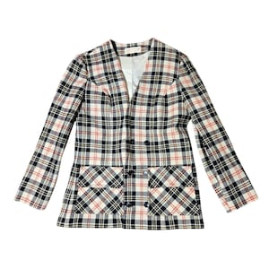 Vintage 50s Pendleton 49er Wool Jacket Plaid Blazer Size 12 | Mid Century Rockabilly Tartan Coat, Pendleton Woolen Mills, Classic Americana