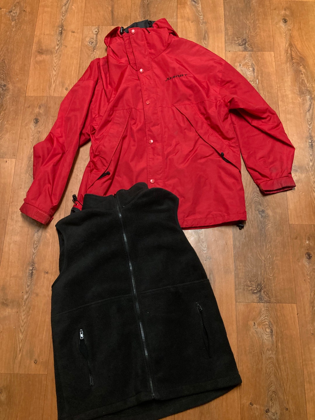 RARE AEROJET Port Authority Men XL Puffer Jacket & Vest Liner Etsy