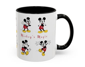 Taza con acento mágico de Mickey Taza mágica de Disney, taza de Mickey