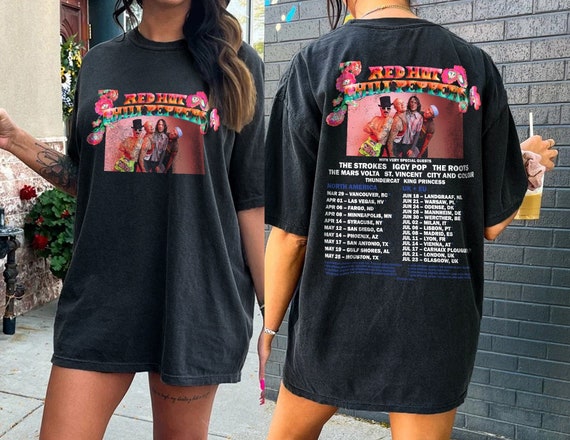 Red Hot Chili Peppers 2023 Tour Shirt Red Hot Chili Peppers - Etsy