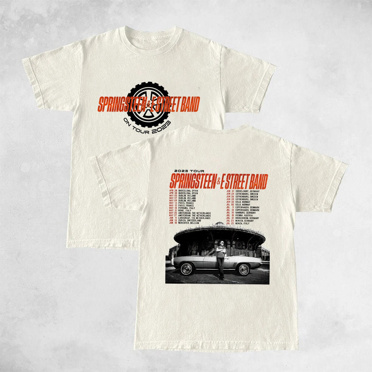 Maglietta Bruce Springsteen & E Street Band First Venduto Da Mark Frudd - Foto 9