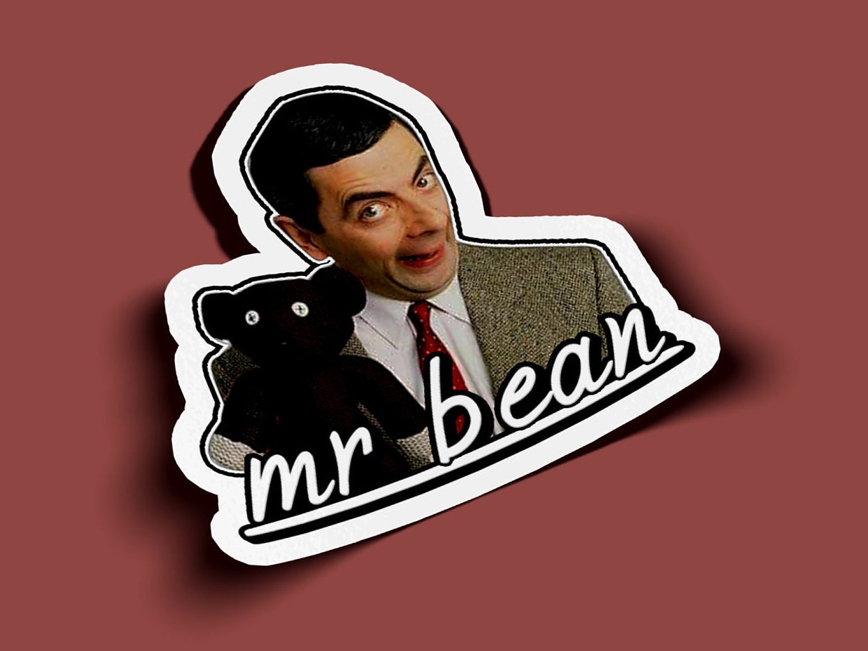 Rowan Atkinson Mr. Bean Sticker BOGO 2 for the Price of 1 Etsy