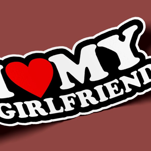 I Love My Gf Sticker - Etsy
