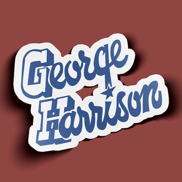 Early 70s George Harrison Sticker - BOGO - 2 For The Price of 1!