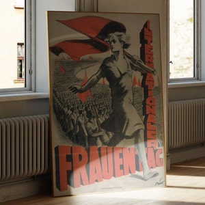 Cartel del Día Internacional de la Mujer Bonos de Defensa Sellos Cartel Cartel de propaganda Cartel WW2 Cartel