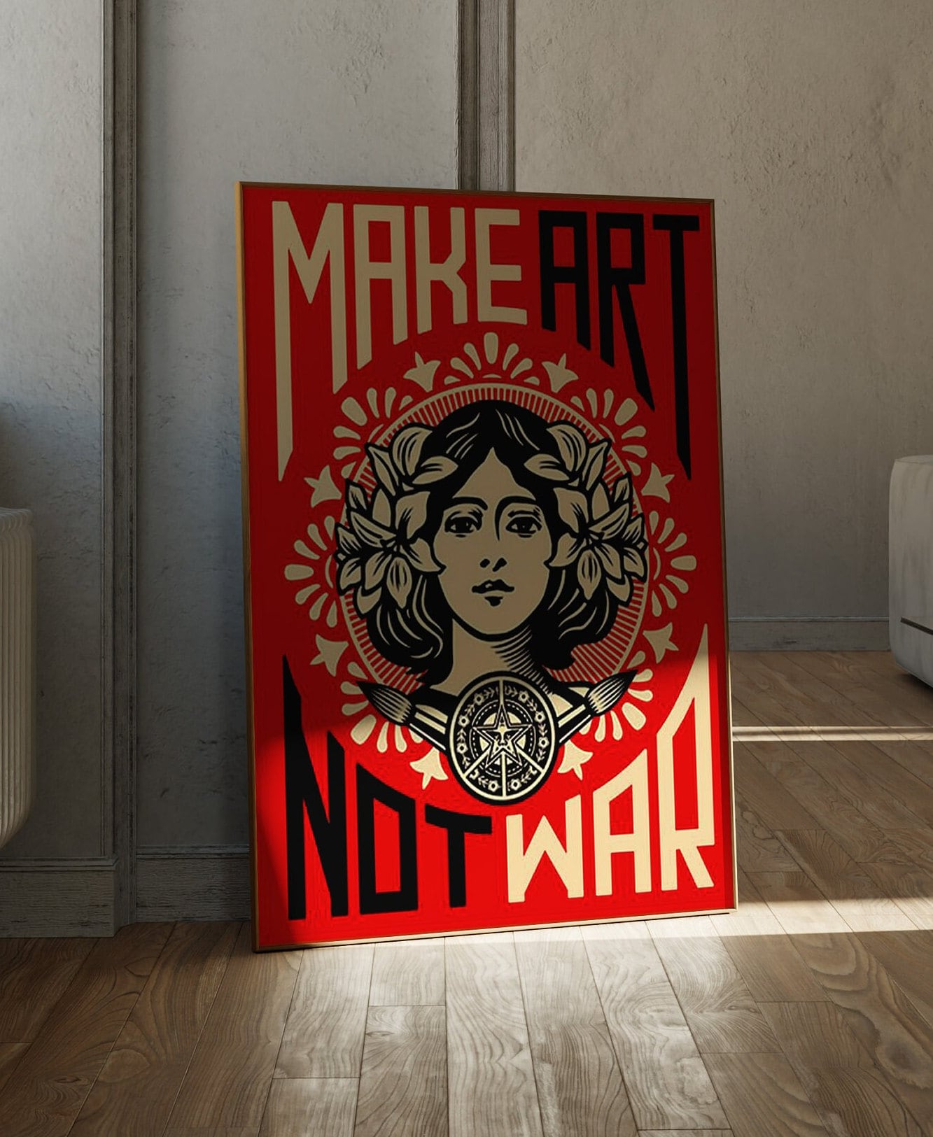 Make Art Not War Pop Graffiti Fashion Poster - Rock Salt Prints