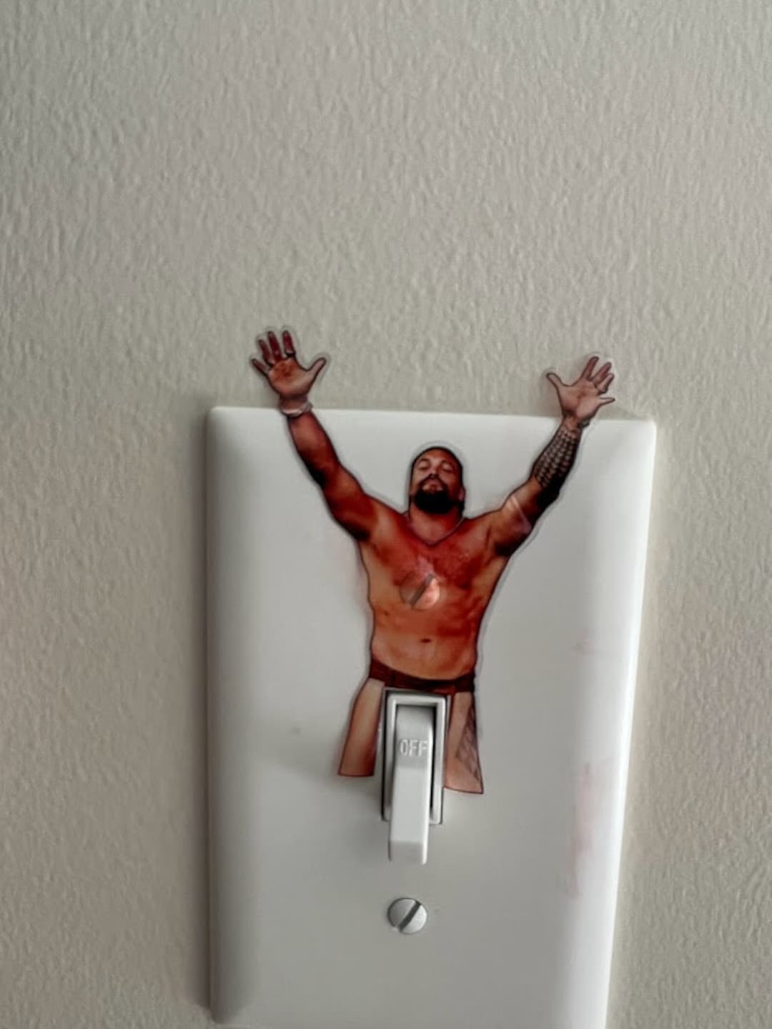 Jason Momoa Light Switch Sticker BOGO Buy One Get One Free of the SAME