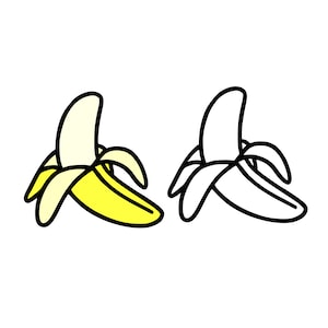 Banane SVG, Schneidedatei für Cricut, Digital Download