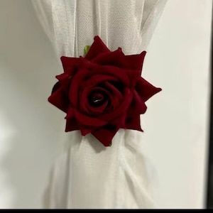 Flowers Curtain tie backs 2 clips, home decorations