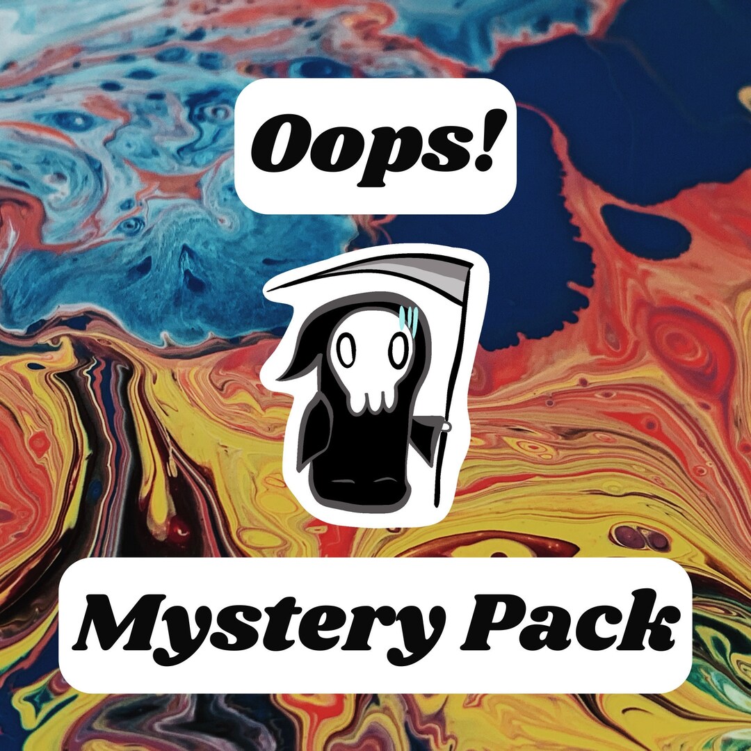 Woops Sticker Pack Oops! Sticker Mystery Pack – Imperfect Stickers Grab Bag - Etsy